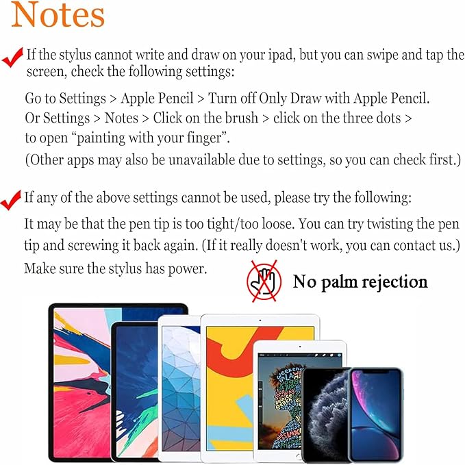 Active Stylus Pens for Touch Screens, Rechargeable Universal iPad Pencil - Image 2