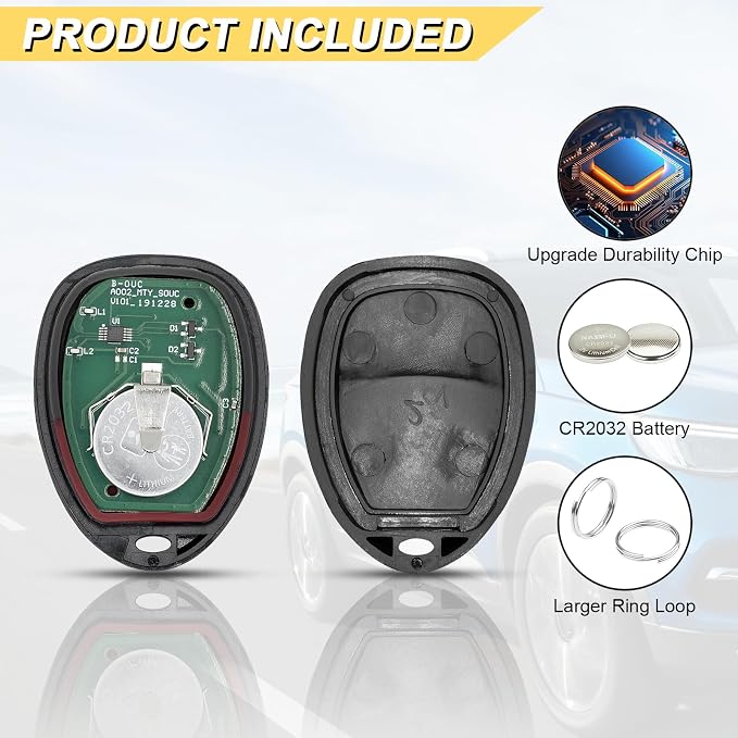 Vurkcy Key Fob Keyless Entry Remote Compatible - Image 6