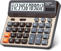 Comix Desktop Calculator, Large Computer Keys, 12 Digits Display, Champaign by Comix
