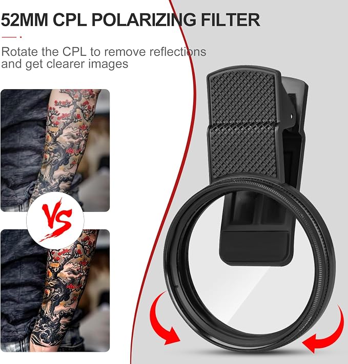 Tattoo Light Kit with 120LED and CPL Filter Lens, Polarized Light - Image 5