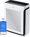 LEVOIT Air Purifier for Home Pets Bedroom Dorm Room Washable Pre-Filter | Quiet HEPA Sleep Mode for Pets, Allergens, Pollen, Smoke, Smart Monitor, AHAM VERIFIDE, Up to 1073Ft², Vital 100S-P, White by Unknown