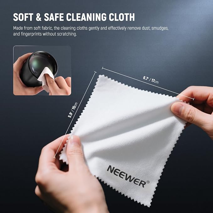 NEEWER 5 in 1 Camera Lens Cleaning Kit, 1x Lens Brush Pen + 1x Air Blower + 1x - Image 4