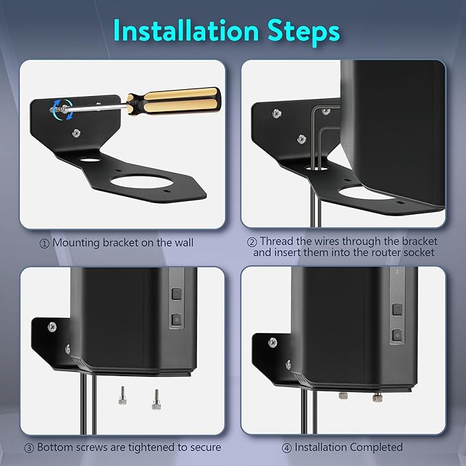 Wall Mount Kit for Nighthawk Router, WIFI7 Mesh System for RS200 RS280 RS300 - Image 4
