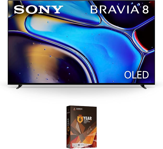 Sony K77XR80 77 Inch IMAX Enhanced Bravia OLED 4K HDR Google TV with 6 Year Amber Protection Plan (2024) by Unknown