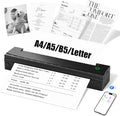 Portable Printer Wireless for Travel, D80 Thermal Printer, Inkless Printers by Unknown