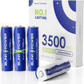 Blinkspower™ Lithium Batteries AA 4 Pack, 3500mAh NO.1 Lasting 1.5V Double A by BlinksPower