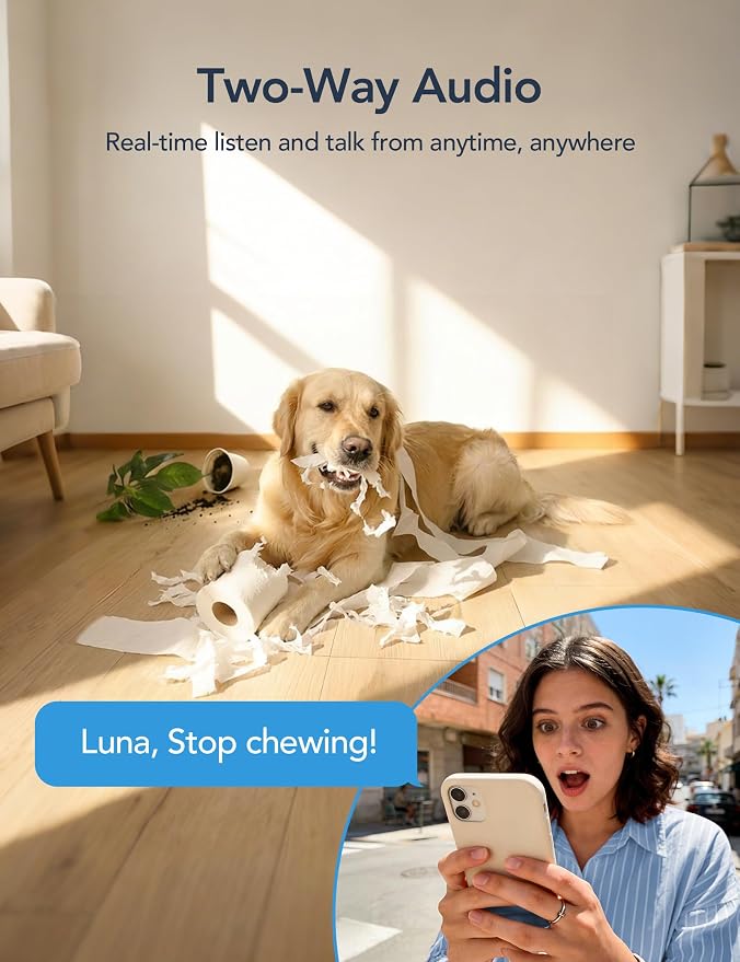 GNCC 2K Cameras for Home Security-2.4/5Ghz WiFi Indoor Camera - Image 4