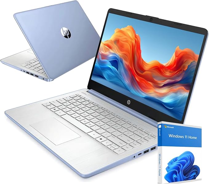 HP Ultrabook 14 Laptop Computer Business Study & Home 2026, MS Office for The Web + Win11 Home, Quad-Core Intel CPU, 4GB, 128GB SSD, WiFi 6 by Unknown