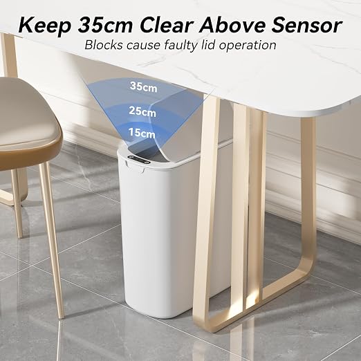 FRESHLIX Automatic Motion Sensor Bathroom Trash Can - Image 3