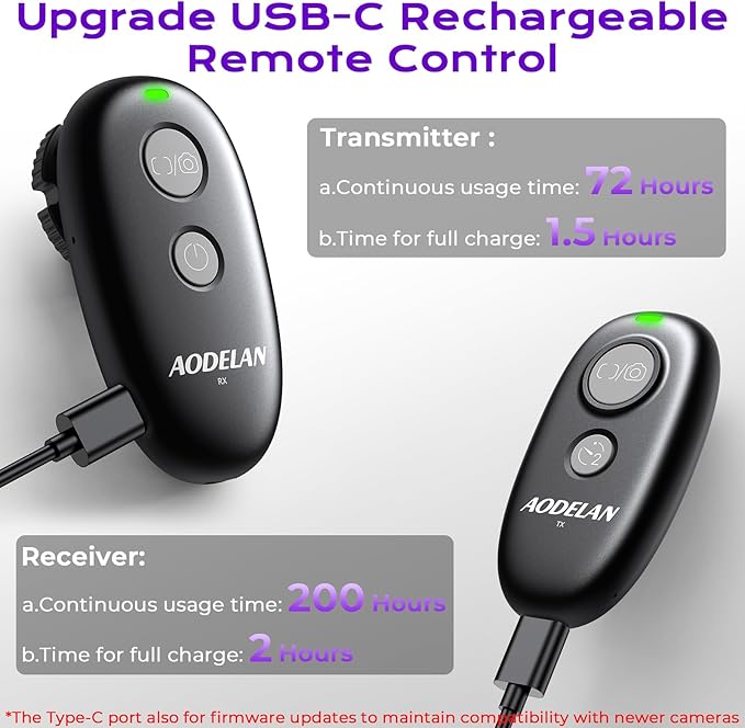 for Nikon Camera Rechargeable Remote Shutter Release - Image 3