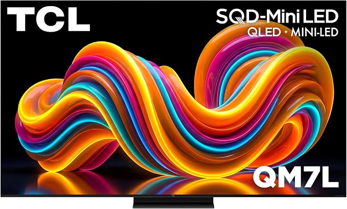 TCL 65 Inch Class QM7L Series | SQD-Mini-LED QLED Smart TV | 65QM7L, 2026 Model | 144Hz | Ultimate Color Ultra Brightness & Contrast | Google AI Bang & Olufsen | Voice Gaming Streaming Television by TCL