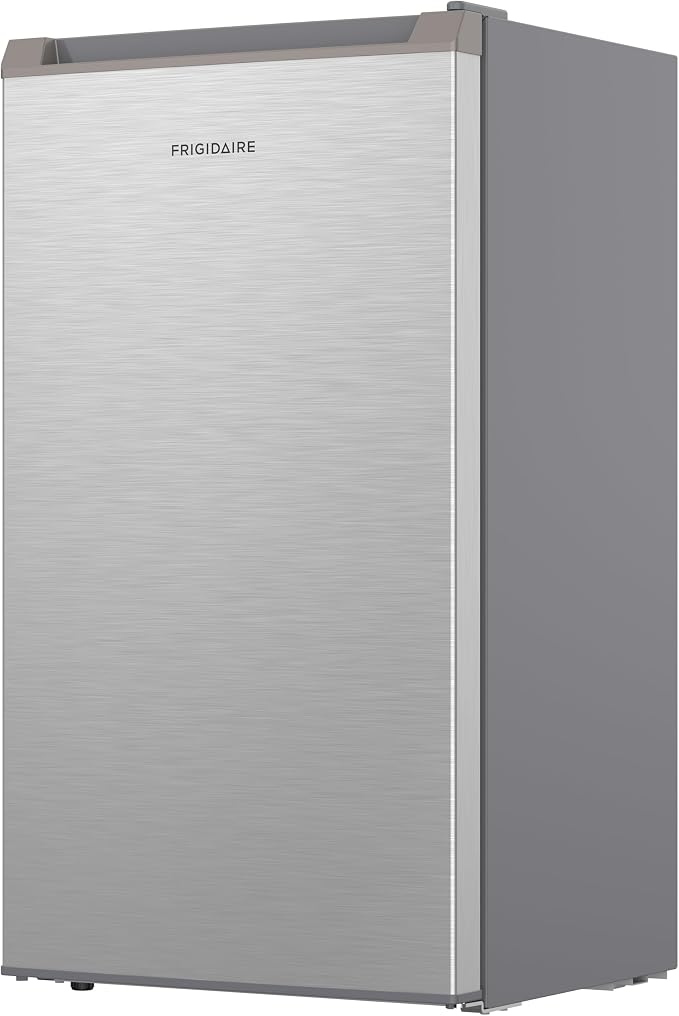 Frigidaire Mini Refrigerator, Compact Freezer Compartment, Adjustable Thermostat Control, Reversible Door, Contemporary Series, 3.2 cu ft, Platinum - Image 3