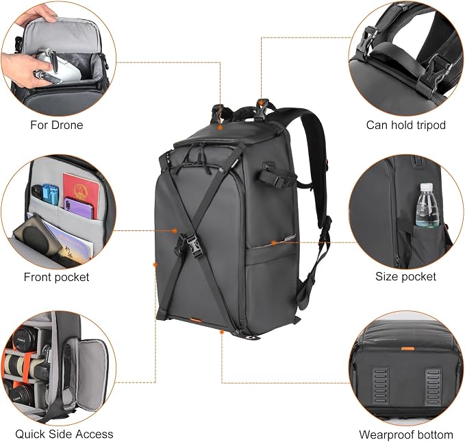 Besnfoto Camera Backpack Waterproof - Image 4