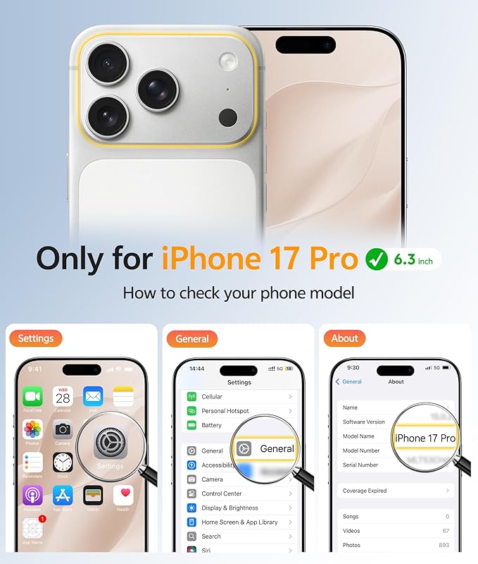 FNTCASE for iPhone 17 Pro Case: Translucent Matte Cases - Image 2