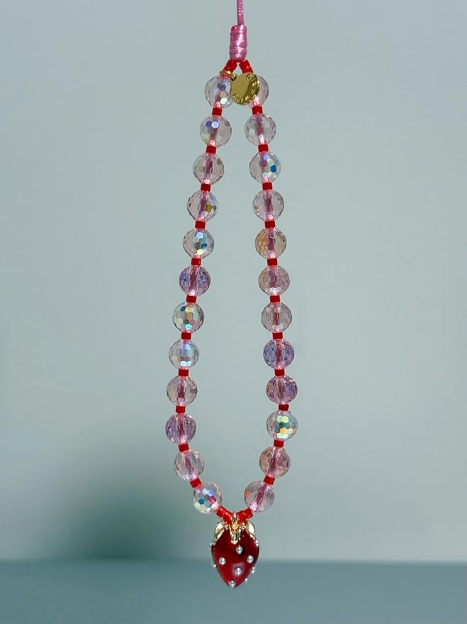 Drawwind Phone Charm Beaded Wristlet Strap Universal Cell Phone Lanyard Cute - Image 4