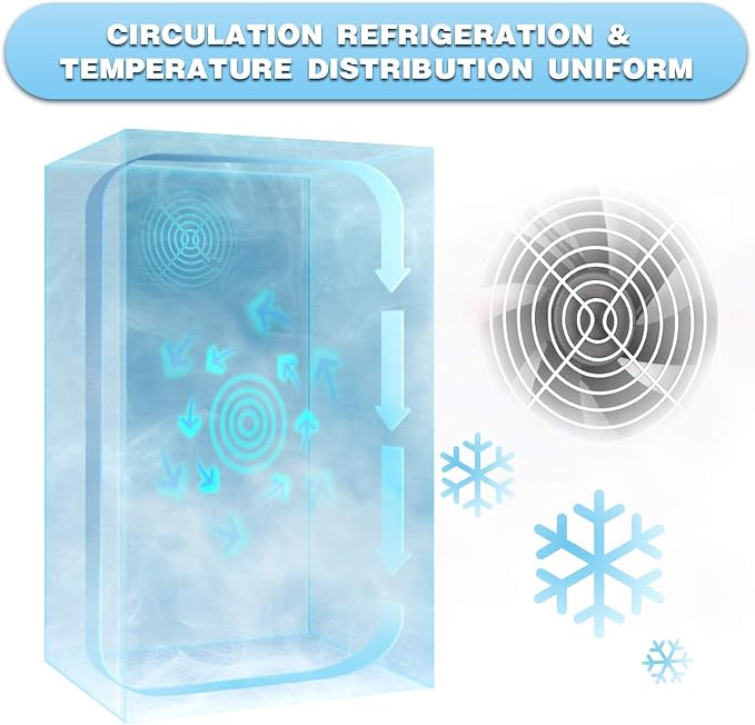 Antarctic Star Beverage Refrigerator Cooler -120 Can Glass Door Mini Fridge, for Soda Cola Beer or Wine Cooler Small Drink Dispenser Clear Front Door for Home, Bar 3.2cu.ft | 120 Can Capacity for Soda Cola Beer, Clear Front Glass Door for Home, Bar - Image 6