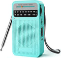 Portable Radio AM FM with Best Reception, Goodes Transistor Radio with Loud Speaker, 2AA Battery Operated, Headphone Jack for Indoor, Outdoor and Emergency Use-Green by Goodes