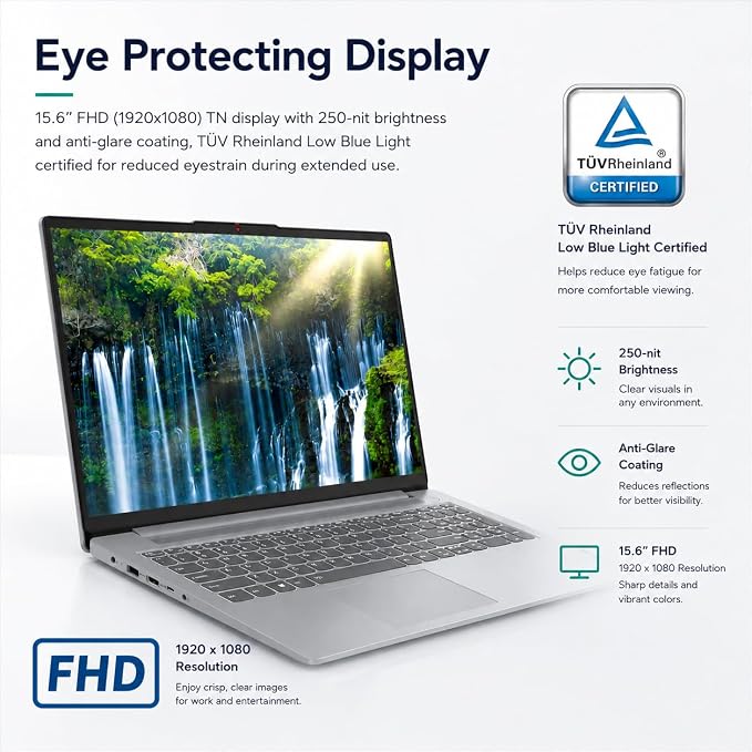 Lenovo Slim 3 Touchscreen Business Laptop, Ryzen 7 5825U Processor (Beats i7-1355U), 15.6" FHD LED Display, 16GB RAM, 512GB PCIe SSD, SD Card Reader, WiFi 6, Windows 11, WOWPC Recovery USB - Image 7