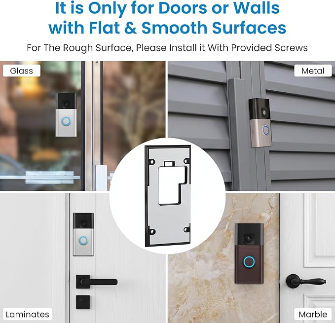 No-Drill Adhesive Doorbell Mount - Image 5