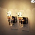 JandCase Night Light, Dimmable Floral Glass LED Nightlight, 0-100 LM Flower by JandCase