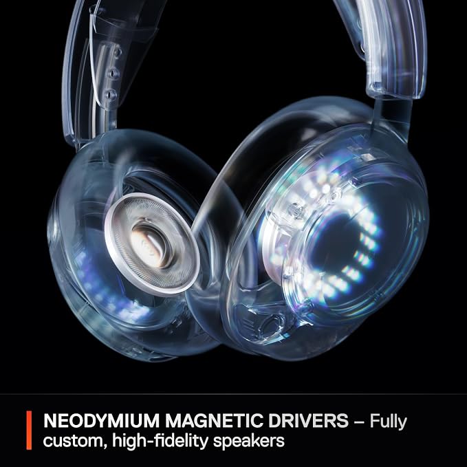 SteelSeries Arctis Nova 5X Wireless Multi-System Gaming Headset — White — Neodymium Magnetic Drivers — 100+ Audio Presets — 60 HR Battery — 2.4GHz or BT — Gen2.X Mic — Xbox, PC, PS, Switch, Mobile - Image 6