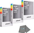 Polaroids Black & White Instant Film, 3 Pack, 24 Photos, B&W Film Works by Lumintrail