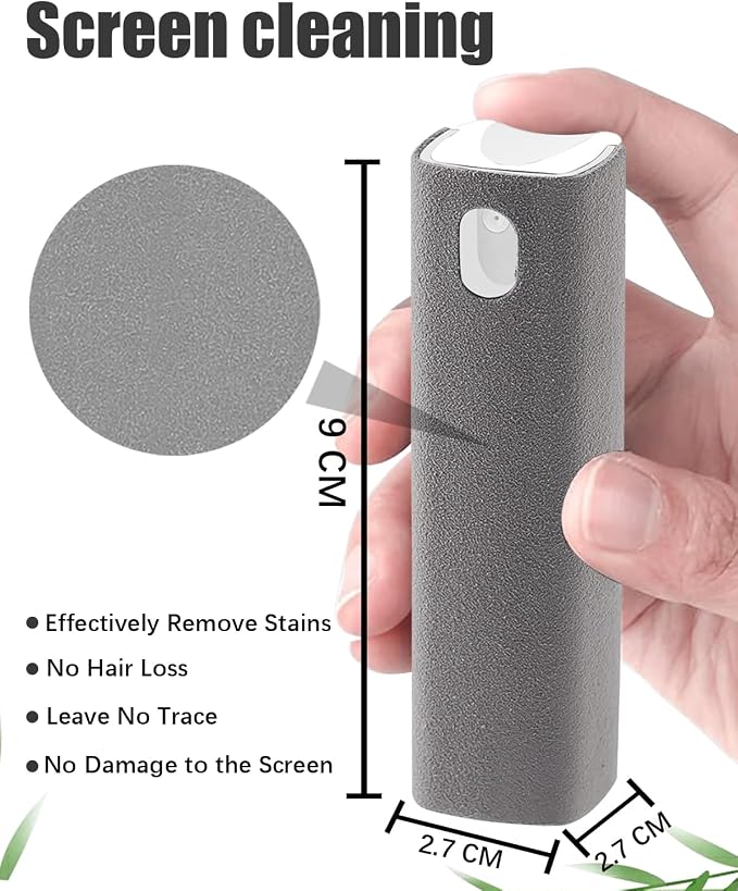 Screen Cleaner Car Screen Cleaner Spray and Wipe Car Stuff Mini Cleaning Kit - Image 3