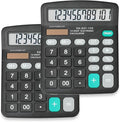 2 Pack Calculator Bulk, 12 Digits Calculators Desktop by YesBes