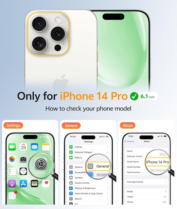 FNTCASE for iPhone 14 Pro Case: Translucent Matte Cases - Image 2