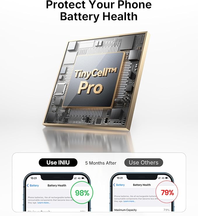 INIU Pocket Size Portable Charger, Ultra Small 10000mAh 45W PD Power Bank, Fast Charging Battery Pack, Travel Essentials Powerbank for iPhone 17 16 Pro Air, Xiaomi 17 Pro Max 16 15 14, Samsung S24 etc - Image 7