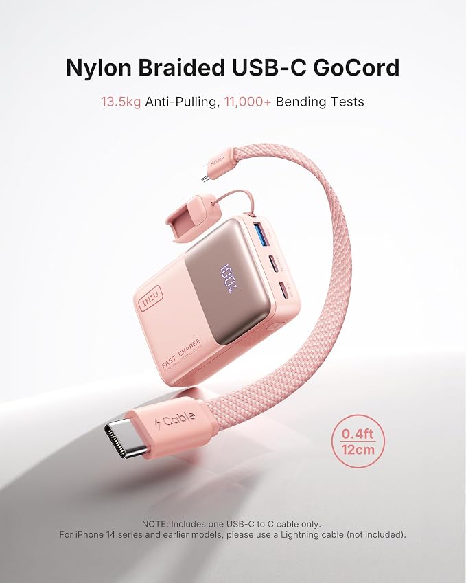 INIU Pocket Size Portable Charger, Ultra Small 10000mAh 45W PD Power Bank, Fast Charging Battery Pack, Travel Essentials Powerbank for iPhone 17 16 Pro Air, Xiaomi 17 Pro Max 16 15 14, Samsung S24 etc - Image 4