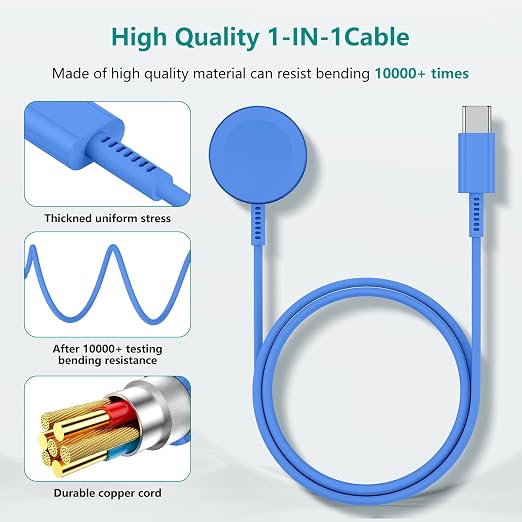 Upgraded Apple Watch Charger, Magnetic Fast Charger, USB C Charger Block Plug - Image 5