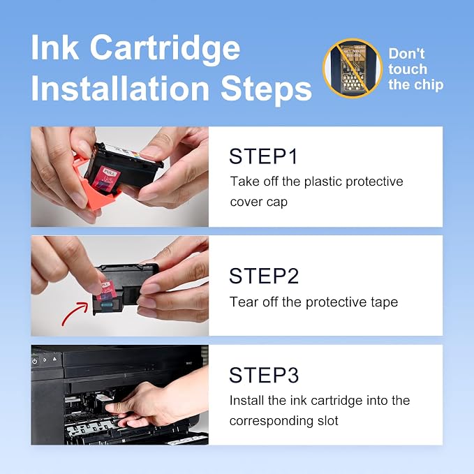 67XL Ink Cartridges Black/Color Combo Pack Replacement - Image 5