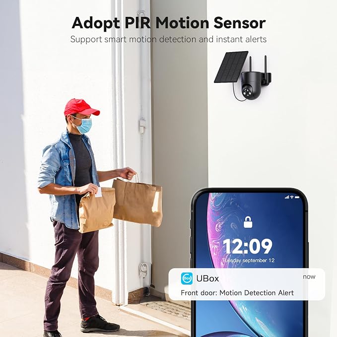 ELYSOO Solar Security Cameras Wireless Outdoor, 2.4GHz WiFi, 2K Color Night - Image 3