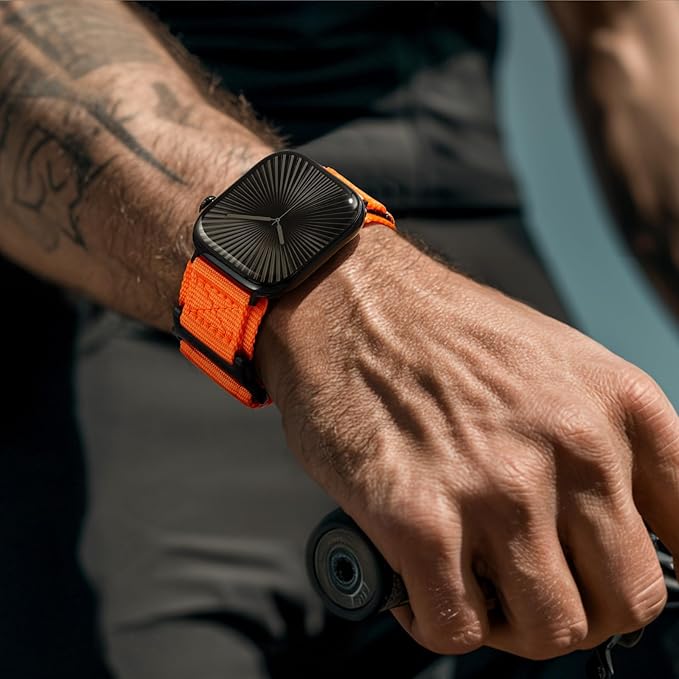 Nereides Compatible with Apple Watch Band Ultra 3/2/1, Nylon Sports Strap with - Image 2