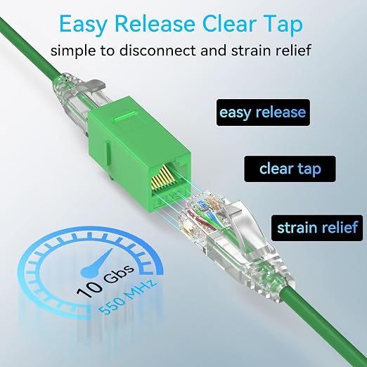 Sokqovt Cat6a Patch Cables Slim 5ft, Flexible Cat6 Ethernet Patch Cable 10G - Image 6