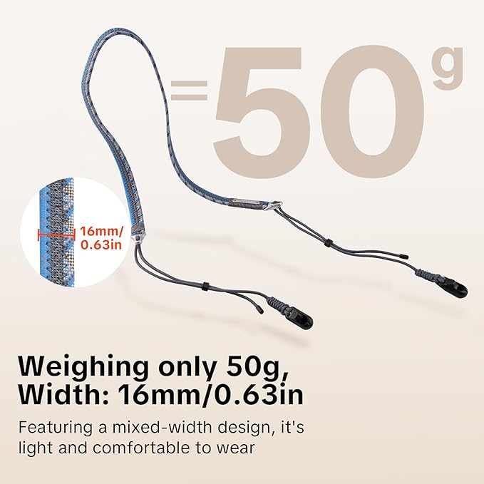 PGYTECH Camera Shoulder Strap Slim Trendy Style, Quick Release Braided Rope - Image 5