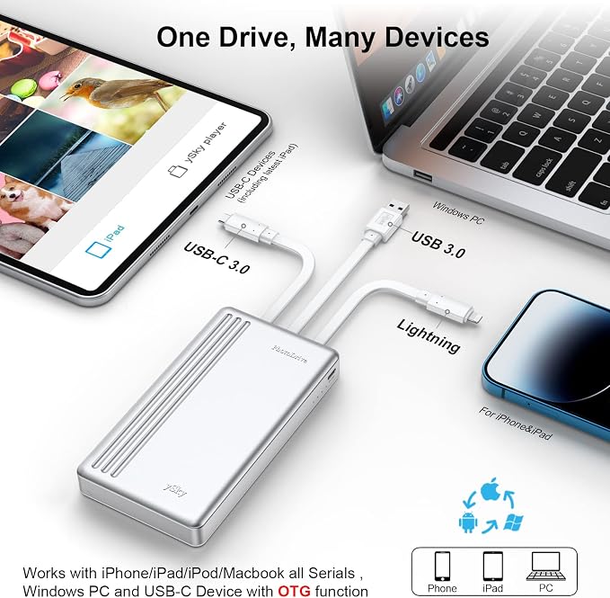 MFi Certified 2TB External Hard Drive - Image 2