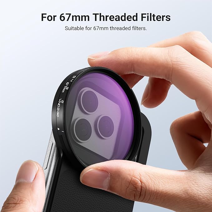 NEEWER 6.3" Magnetic Phone Lens Filter Mount Adapter Backplate Accessories - Image 5