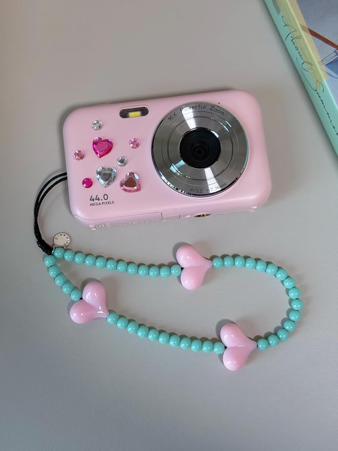 Drawwind Phone Charm Beaded Wristlet Strap Universal Cell Phone Lanyard Cute - Image 3