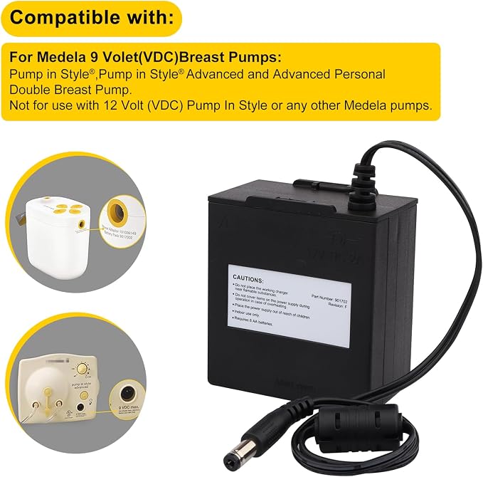 Compatible with Medela Pump in Style, Portable AA Battery Pack for 9V Breast Pump, Upgraded Replacement Battery Case for Medela Advanced (9017002) - Image 4