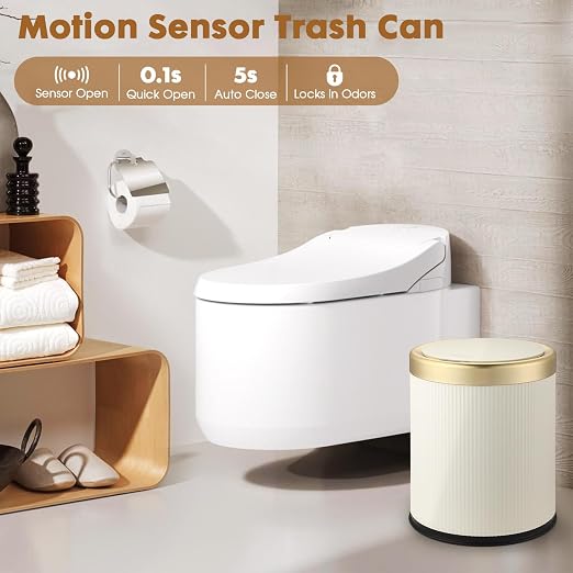 Automatic Motion Sensor Bathroom Trash Can - Image 2