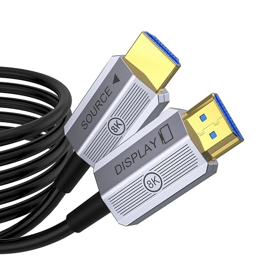 40 ft HDMI Cable Fiber Optic 8K 48Gbps Long HDMI 2.1 Cable 8K@60Hz/4K@120Hz by Fibopitcal