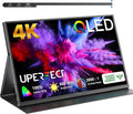 UPERFECT True 4K Portable Monitor QLED, 15.6” 600 Nits Laptop Monitor, 100% AdobeRGB, UHD 3840x2400 USB-C & MINI HDMI w/Smart Case, HDR FreeSync Eye Care, Travel Screen for Computer, PC, Game Consoles by UPERFECT