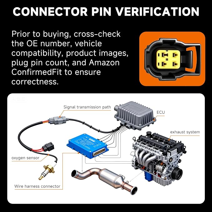 " VEIFNIY Upstream & Downstream Oxygen Sensor Set|Direct Replacement - Image 4