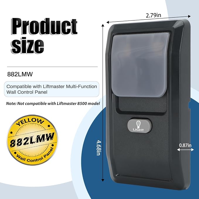 882LMW Multi-Function Wall Control Panel, Compatible only - Image 3