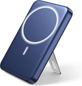 for Magsafe Portable Charger, 10000mAh Wireless Power Bank with Stand and PD 20W, USB C Fast Charging Powerbank, Magnetic Battery Pack Compatible with iPhone 17/16/15/14/13/12 Pro Max - Dark Blue by Wowuwoai