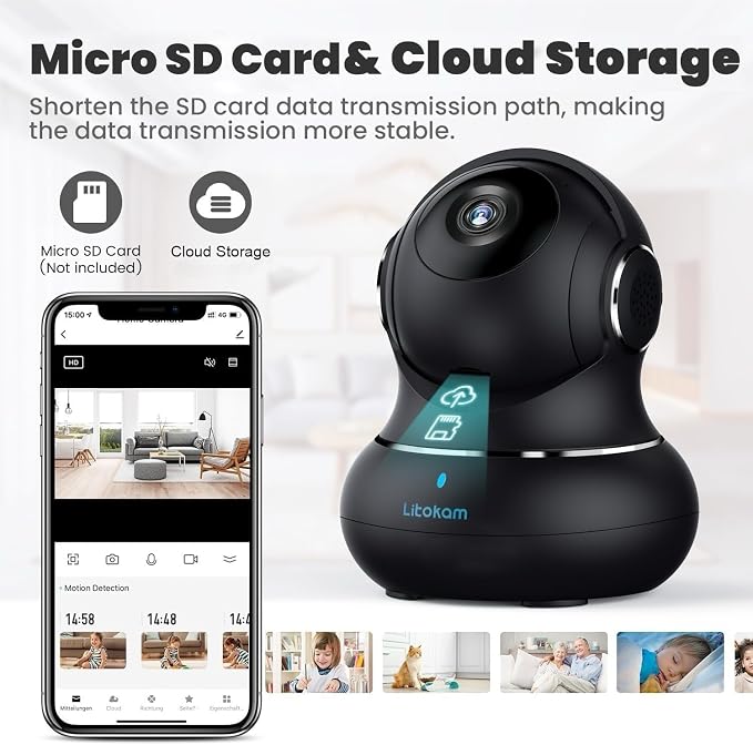 litokam 5ghz Indoor Security Camera, 5MP Cameras - Image 9