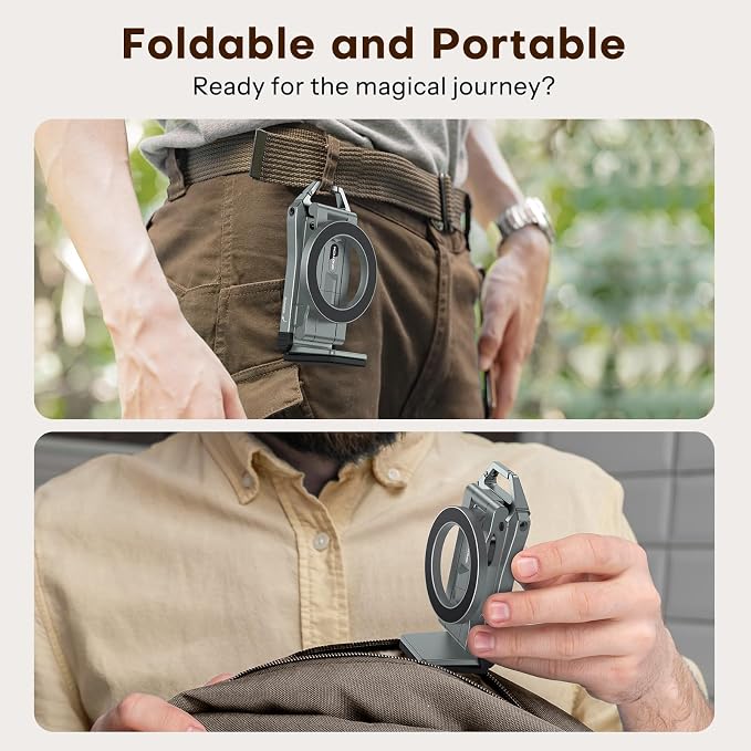 OMOTON TP02 360°Rotating for MagSafe Tripod Mount, Adjustable Aluminum Magnetic - Image 8