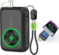 P05 Portable Charger, Magnetic Power Bank, Small Wireless PowerBank, Battery Pack 20000mAh Travel Essentials Fast Charging With Built in Cable, Foldable Wall Plug for iPhone,Samsung,Andriod by SEANCHEER